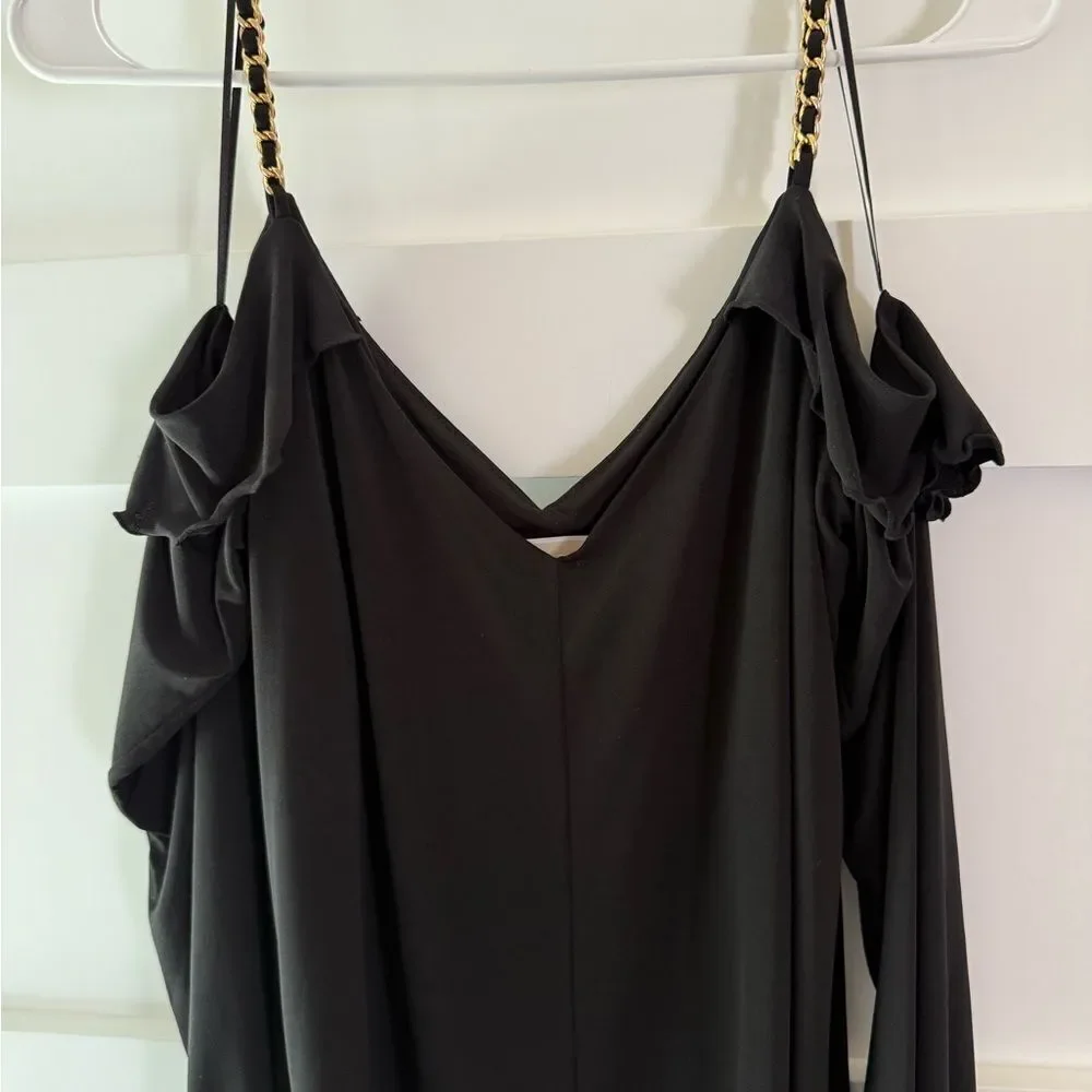 Elegant Black Off-Shoulder Dress